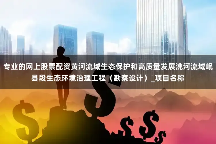 专业的网上股票配资黄河流域生态保护和高质量发展洮河流域岷县段生态环境治理工程（勘察设计）_项目名称
